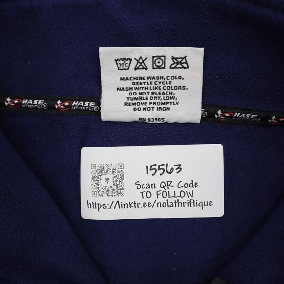 Chase Authentics Sweater Mens 2XL Blue Long Sleeve Side Pockest Chest Zipper - Picture 3 of 16